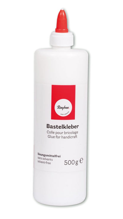 RAYHER 3340900 Craft Glue Bottle 500 g with Dosierver Lock, White