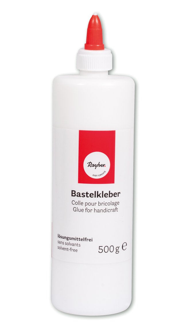 RAYHER 3340900 Craft Glue Bottle 500 g with Dosierver Lock, White