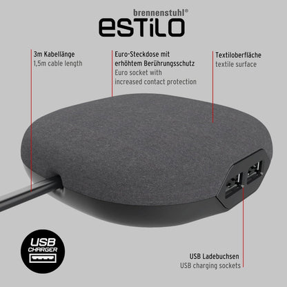 brennenstuhl estilo 1-fach Steckdosenleiste 3,0 m