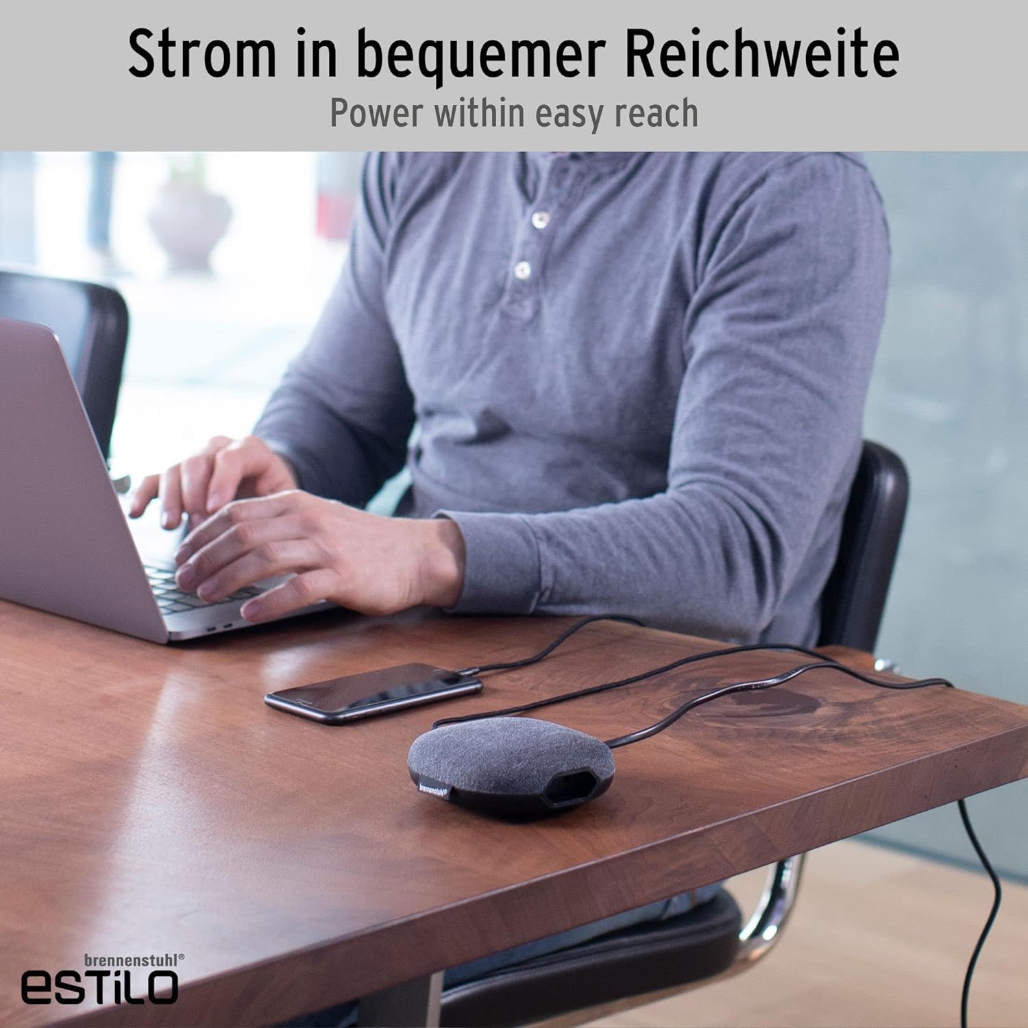 brennenstuhl estilo 1-fach Steckdosenleiste 3,0 m