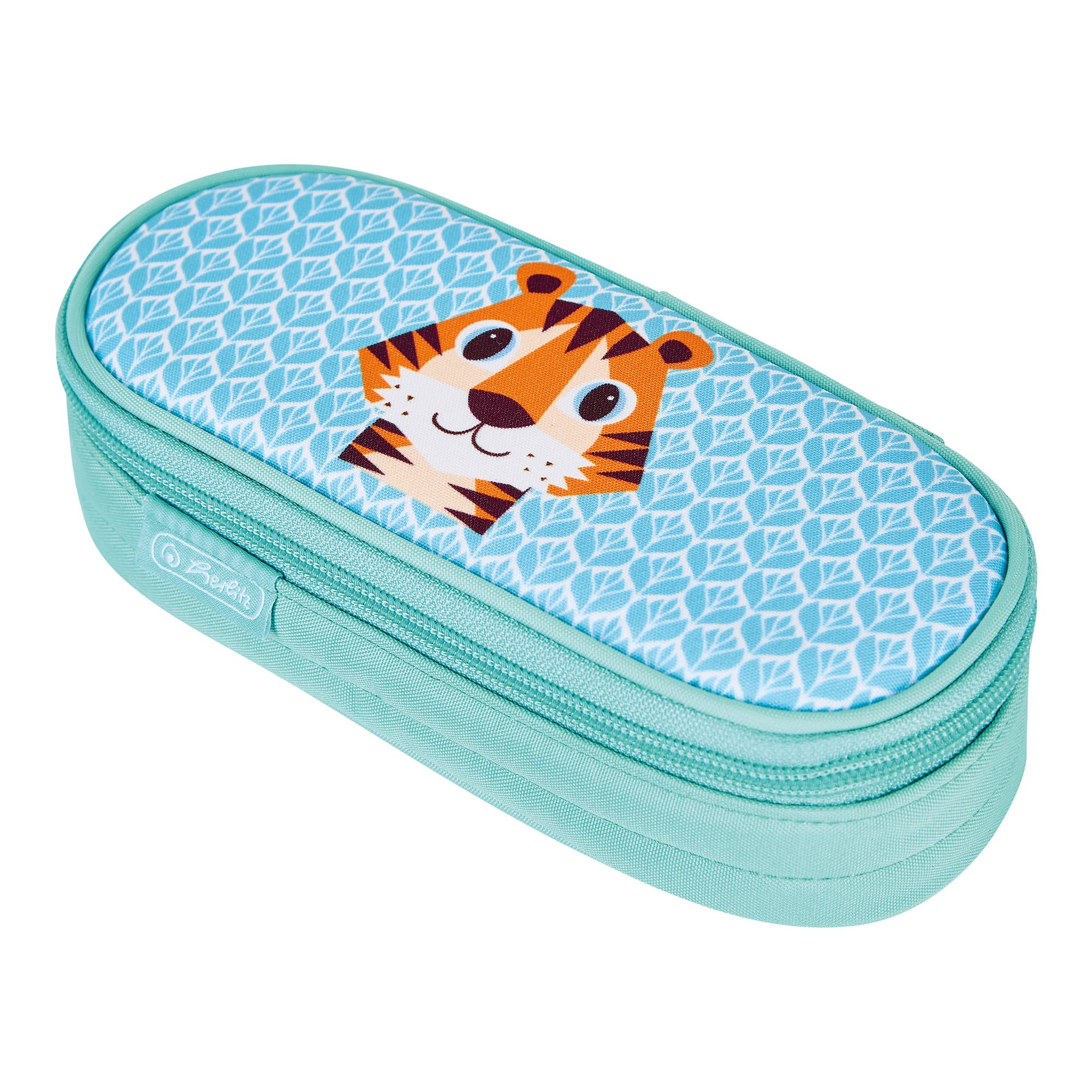 herlitz 50038954 Faulenzer Etui, Cute Animals Tiger, 1 Stück