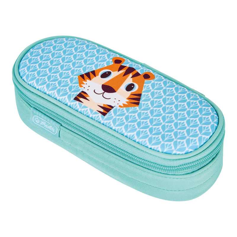 herlitz 50038954 Faulenzer Etui, Cute Animals Tiger, 1 Stück