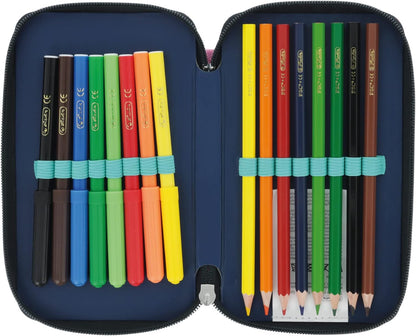 Herlitz Double Case, Unicorn, 23 Pieces, 1 Piece, Unicorn, Kindergepäck, Writing case