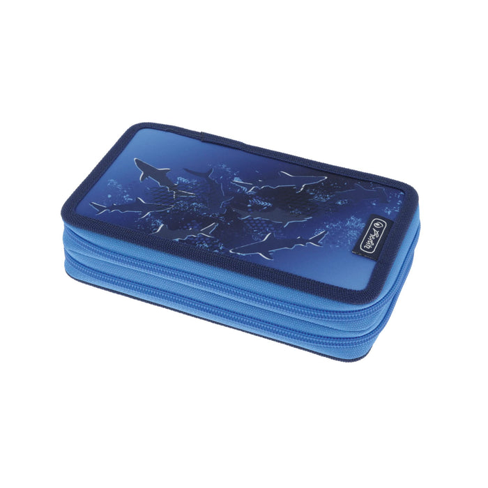 Herlitz Double, deep sea, Kindergepäck, Writing case