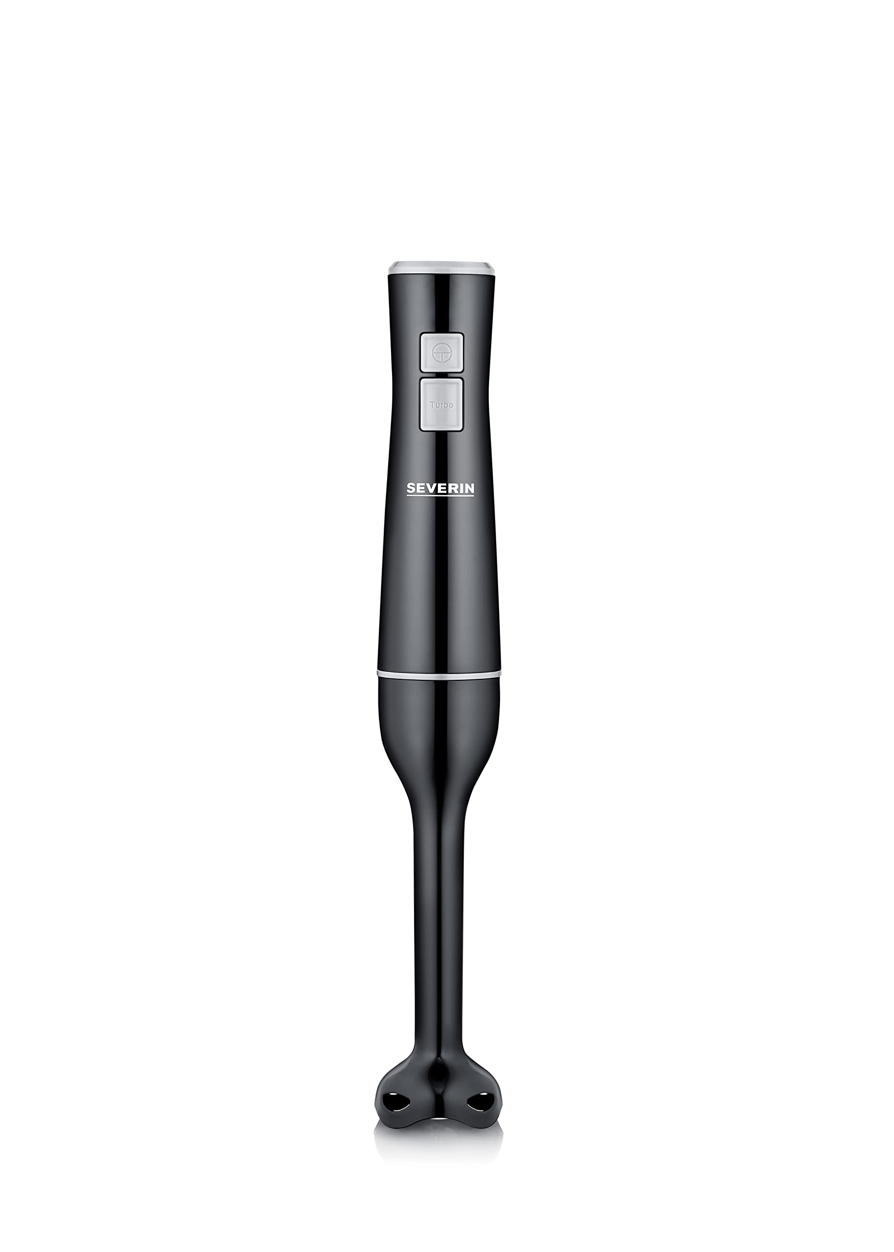 SEVERIN SM 3770 - Frullatore a immersione per purea e sminuzzamento, potente asta di miscelazione con turbo, frullatore ad immersione rimovibile e design ergonomico, 170 W, nero/grigio, SM 3770