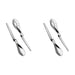 chg 3377-00 Salatbesteck mit Knick/Länge: ca. 27,5 cm, Silber, 1 - Pack (Packung mit 2)