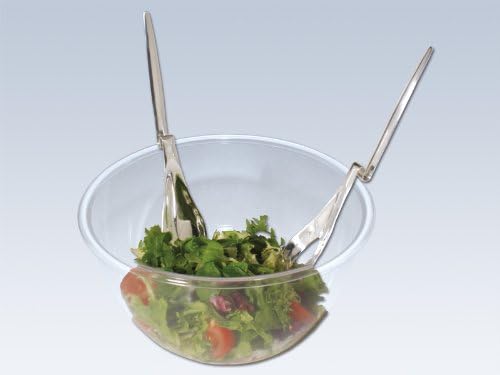 chg 3377-00 Salatbesteck mit Knick/Länge: ca. 27,5 cm, Silber, 1 - Pack (Packung mit 2)
