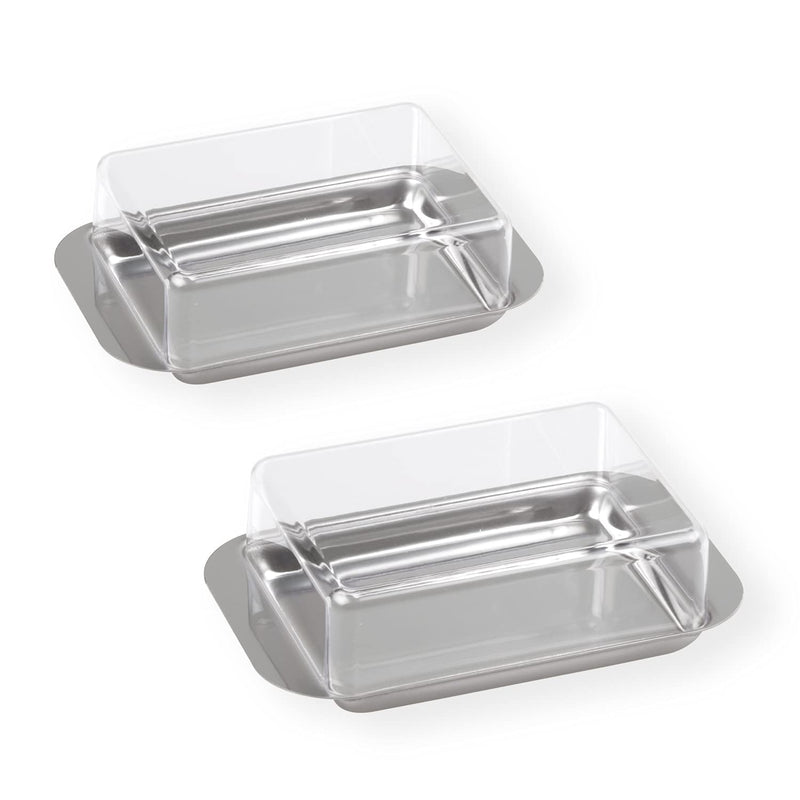 C. Hermann Gross KG (Consignment) CHG 9559F-05 2-Piece Refrigerator Butter Dish with Lid 15 x 9.5 cm