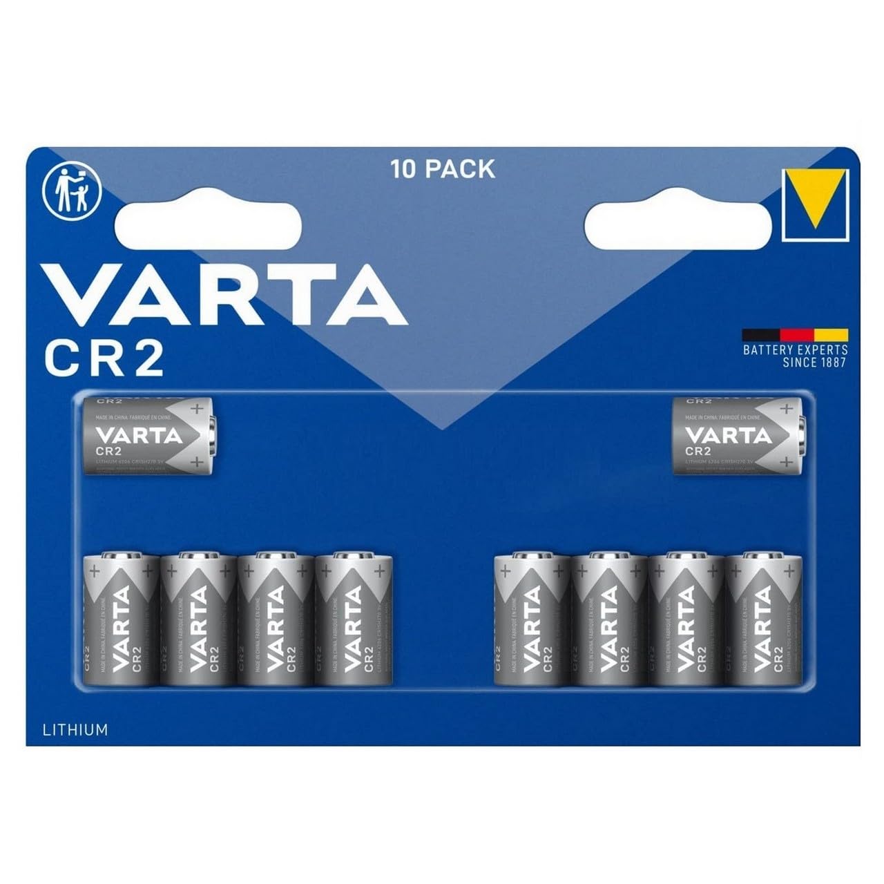 10 VARTA Batterien CR2 Fotobatterien 3,0 V