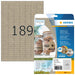 HERMA 10750 Universal Labels, 20 Sheets, 25.4 x 10 mm, 189 Per A4 Sheet, 3780 Stickers, Printable, Matt, Blank Adhesive Labels Made of Silphie Paper, Natural Brown Universal labels 25,4 x 10 mm