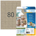 HERMA 10751 Universal Labels DIN A4 Mini (35.6 x 16.9 mm, 20 Sheets, Silphie Paper, Matte) Self-Adhesive, Printable, Permanent Address Stickers, 1,600 Adhesive Labels, Natural Brown Universal labels 35,6 x 16,9 mm
