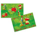 HERMA 19648 Schreibtischunterlagen Kindergarten Fritz der Wurm, 3 Stück, abwischbare Kinder Schreibunterlagen aus Karton, 55 x 35 cm, beidseitiges Motiv Tischunterlagen Set für Mädchen & Jungen 3 Stück Fritz der Wurm