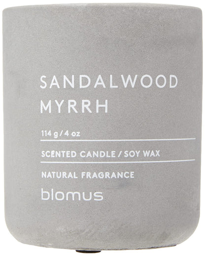 Blomus Fraga Scented Candle Micro Chip S Soy Wax Candle in Concrete Look Small Micro Chip