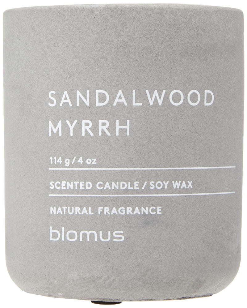 Blomus Fraga Scented Candle Micro Chip S Soy Wax Candle in Concrete Look Small Micro Chip