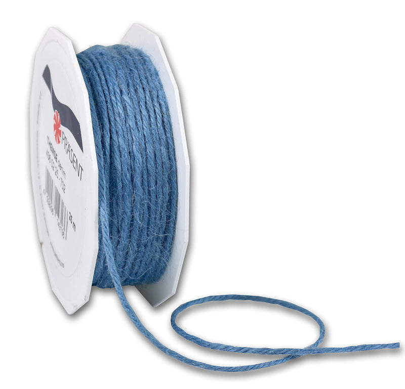 C.E. Pattberg Prasent-Themse Cord Ribbon Denim 2 mm Width, 25 m Length, Polyester, 2 mm-25 m