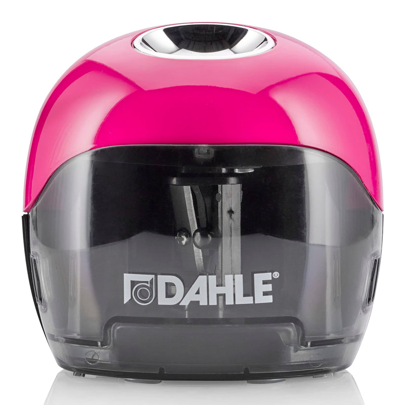 Dahle Electric Sharpener 250, Two Opposite Blades, Battery Operated, Magenta (00250-16892