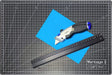Dahle Cutting Mat Set A3, 12" Cutting Ruler and Heavy Duty Cutter Knife Includes 3 Replacement Blades