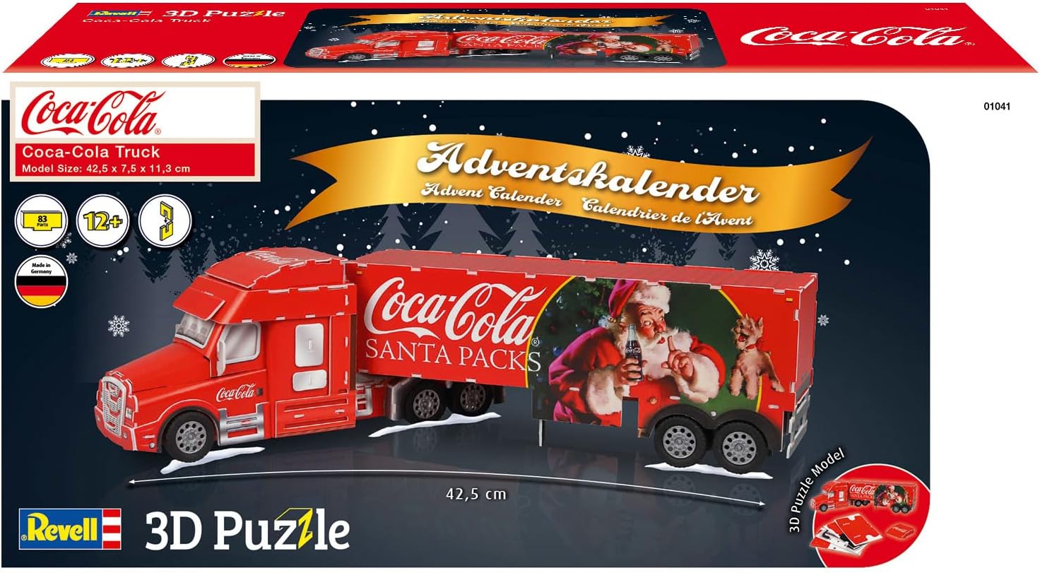 Adventskalender Coca Cola Truck mehrfarbig