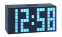 TFA Dostmann Time Block digitaler Wecker, 98.1082.02, mit LED-Leuchtziffern, drei Helligkeitstufen, 6 x 16 x 8,4 cm, schwarz, Kunststoff