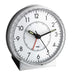 TFA Dostmann Wecker analog, 60.1010, leises Uhrwerk, extra lauter Weckalarm mit Glockenton, Hintergrundbeleuchtung, silber/schwarz, (L) 107 x (B) 78 x (H) 110 mm