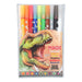 Depesche 11391 Dino World - Stifte-Set im Etui aus 9 Doppel-Fasermalern und einem Magic-Pen für coole Farbveränderungen, Faserstifte mit je einer dünnen und breiten Spitze zum Ausmalen und Gestalten