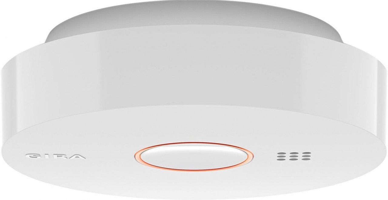 Gira Basic Q Rauchwarnmelder 114502, reinweiß glänzend Single