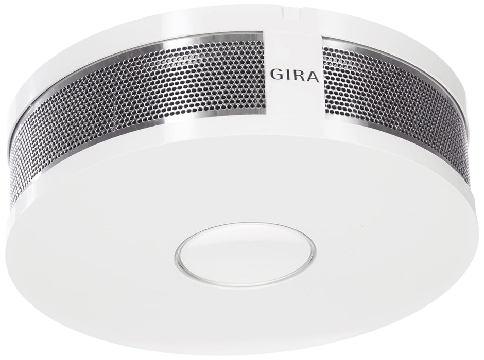Gira Dual Q DIN14604 Smoke detector that Can be networked via wireless and wired, 233602 Pure White