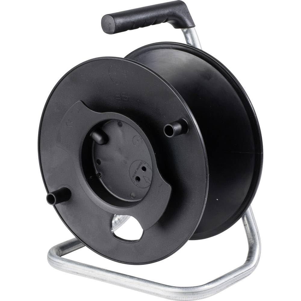 as - Schwabe Universal-Roller Leertrommel Ø230 mm mit Kabelhaspel, Feststellbremse, Fußgestell und ergonomischen Haltegriff, für diverse Kabellängen, 12110 Ø 230 mm