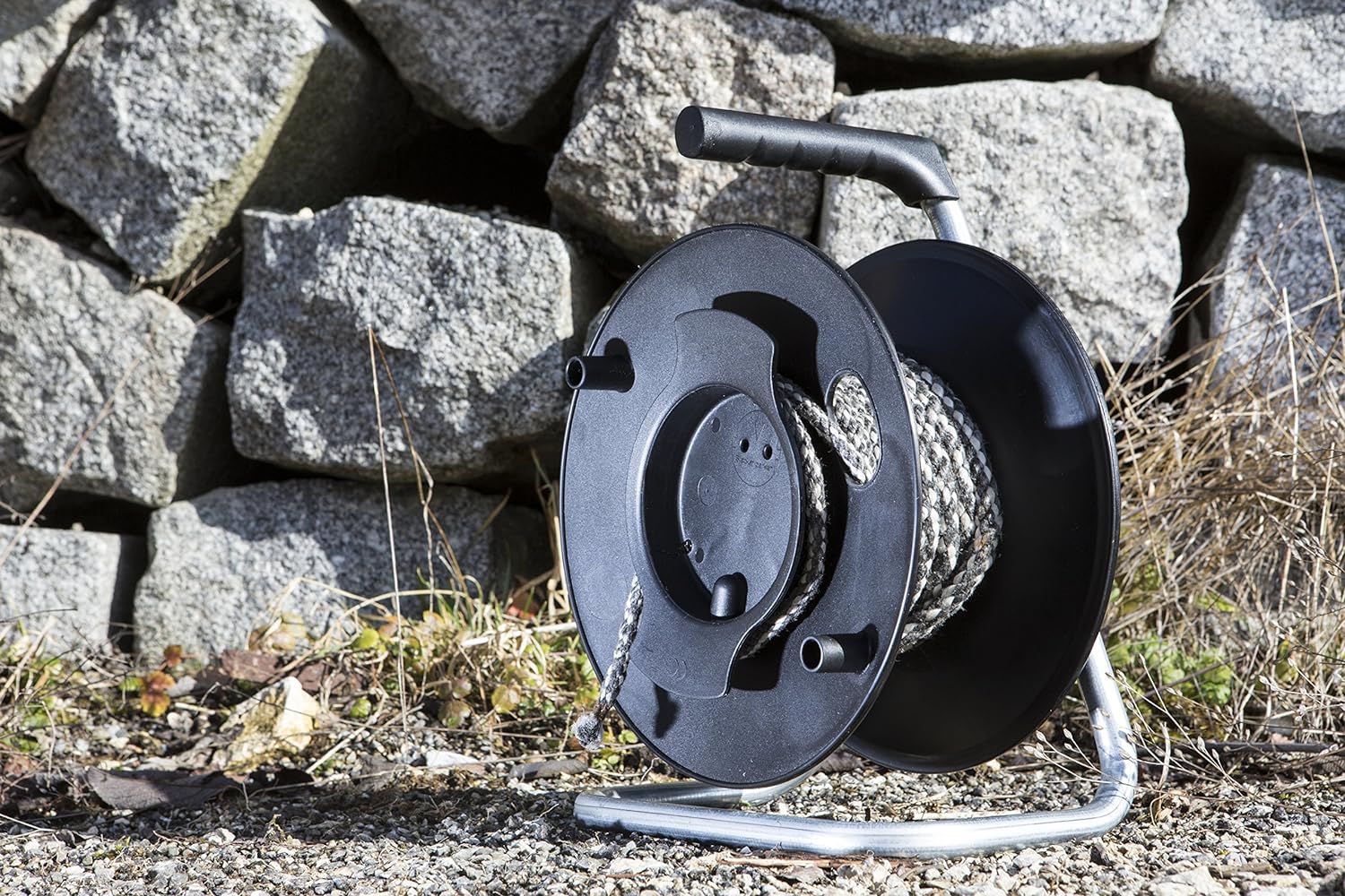 as – Schwabe 12121 285 mm Diameter Empty Storage Reel - Black