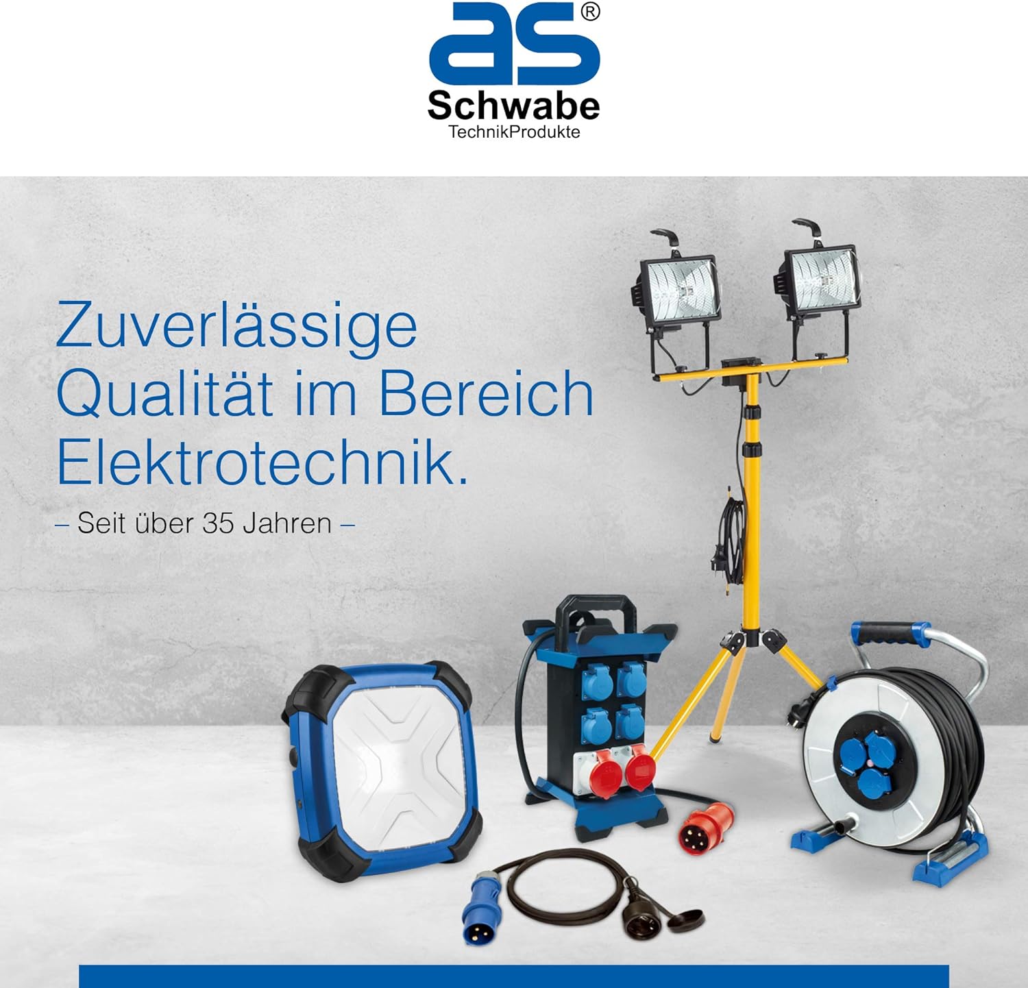 as-Schwabe Verlangerungskabel 15,0 m rot