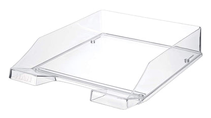 HAN Briefablage KLASSIK TRANSPARENT, moderne, transparente und stapelbare Ablage im frischen Design bis Format A4/C4, 1026-X-23, transparent-glasklar, Transparent-glasklar