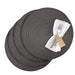 Westmark Placemats, 4 pieces, Ø 38 cm, Polypropylene, Anthracite, Saleen Edition: Circle 38 x 38 cm Anthracite