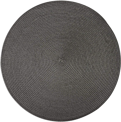 Westmark Placemats, 4 pieces, Ø 38 cm, Polypropylene, Anthracite, Saleen Edition: Circle 38 x 38 cm Anthracite