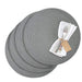 Westmark Placemats, 4 pieces, Ø 38 cm, Polypropylene, Grey, Saleen Edition: Circle 38 x 38 cm Grey