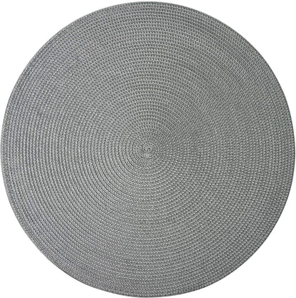 Westmark Placemats, 4 pieces, Ø 38 cm, Polypropylene, Grey, Saleen Edition: Circle 38 x 38 cm Grey