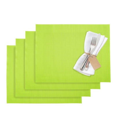 Westmark Placemats, 4 pieces, 42 x 32 cm, Synthetic, Lime Green, Saleen Edition: Home Lime/Green
