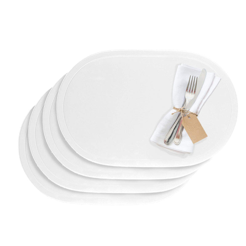 Westmark Tischsets/Platzsets, 4 Stück, 45,5 x 29 cm, Vinyl, Weiß, Saleen Edition: Fun