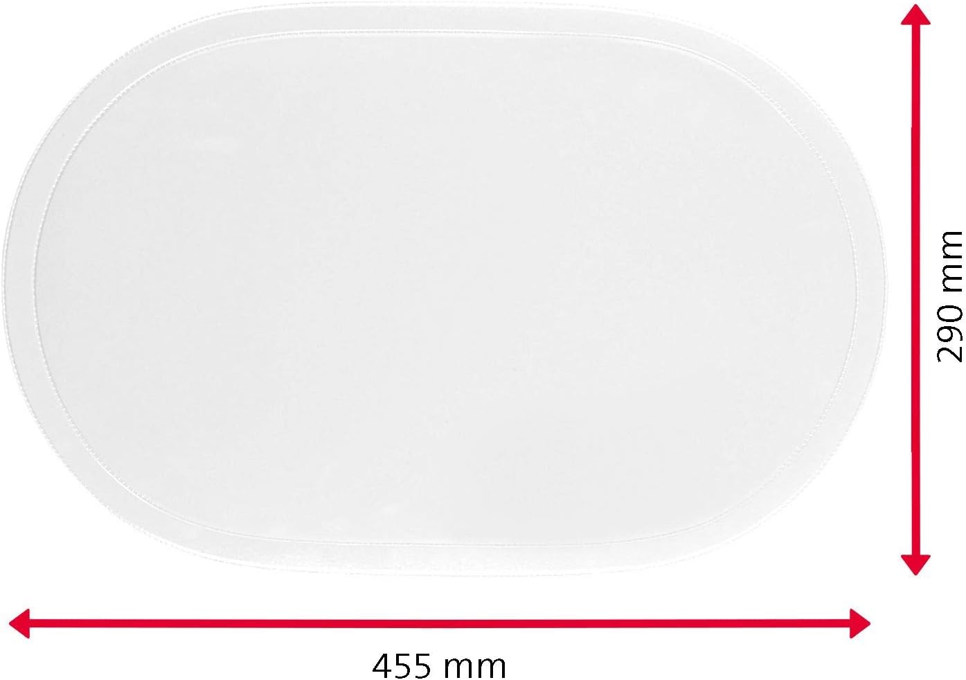 Westmark Tischsets/Platzsets, 4 Stück, 45,5 x 29 cm, Vinyl, Weiß, Saleen Edition: Fun