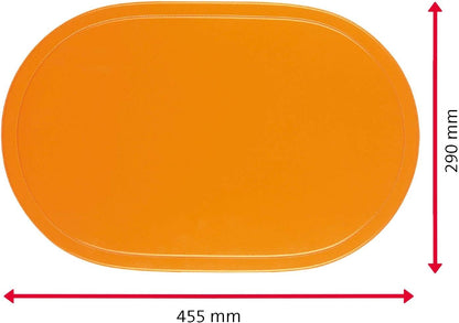 Westmark Placemats, 4 pieces, 45.5 x 29 cm, Vinyl, Orange, Saleen Edition: Fun 45.5 x 29 cm Orange
