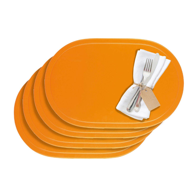 Westmark Placemats, 4 pieces, 45.5 x 29 cm, Vinyl, Orange, Saleen Edition: Fun 45.5 x 29 cm Orange