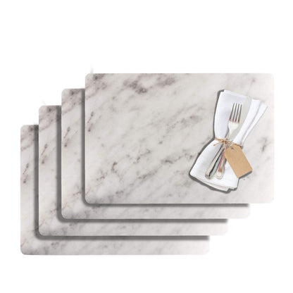 Westmark Placemats, 4 pieces, 43.5 x 30 cm, PET, White, Saleen Edition: Marmor (Marble) 43.5 x 30 cm White