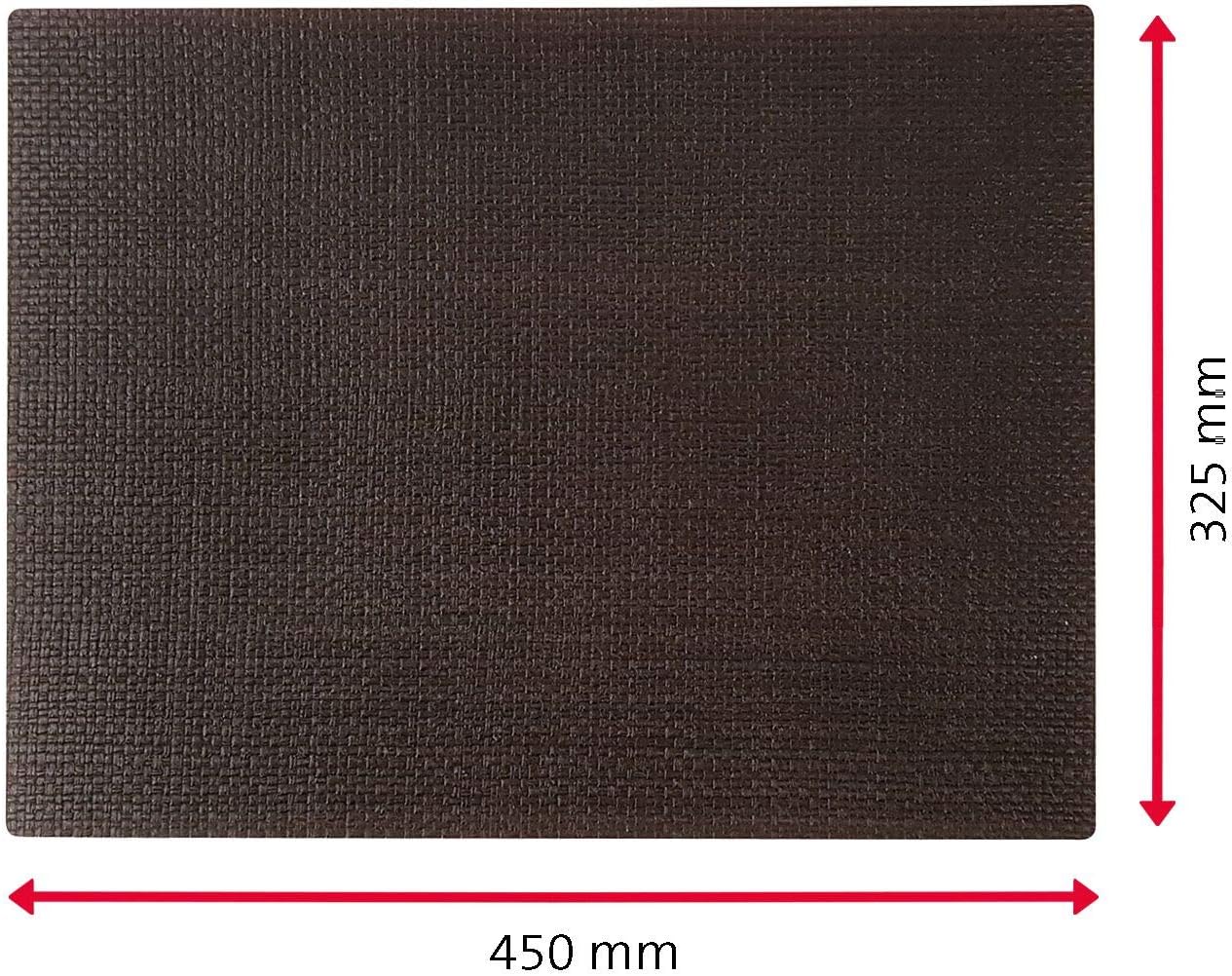 4 WESTMARK Platzsets Coolorista schwarz 32,5 x 45,