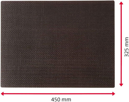 4 WESTMARK Platzsets Coolorista schwarz 32,5 x 45,