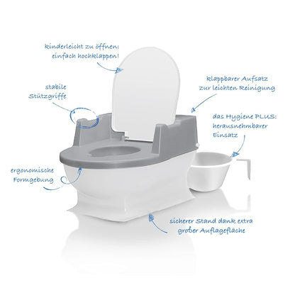 reer Topfchen Sitzfritz - Die Mini-Toilette grau