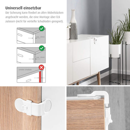 reer Kindersicherung Schrank 71050 weiB