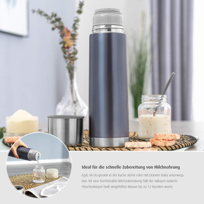 reer Isolierflasche Colour grau 0,5 l