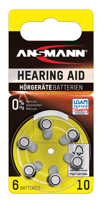 6 ANSMANN Knopfzellen 1,4 V