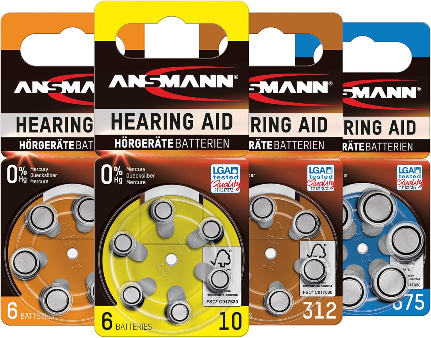 6 ANSMANN Knopfzellen 1,4 V
