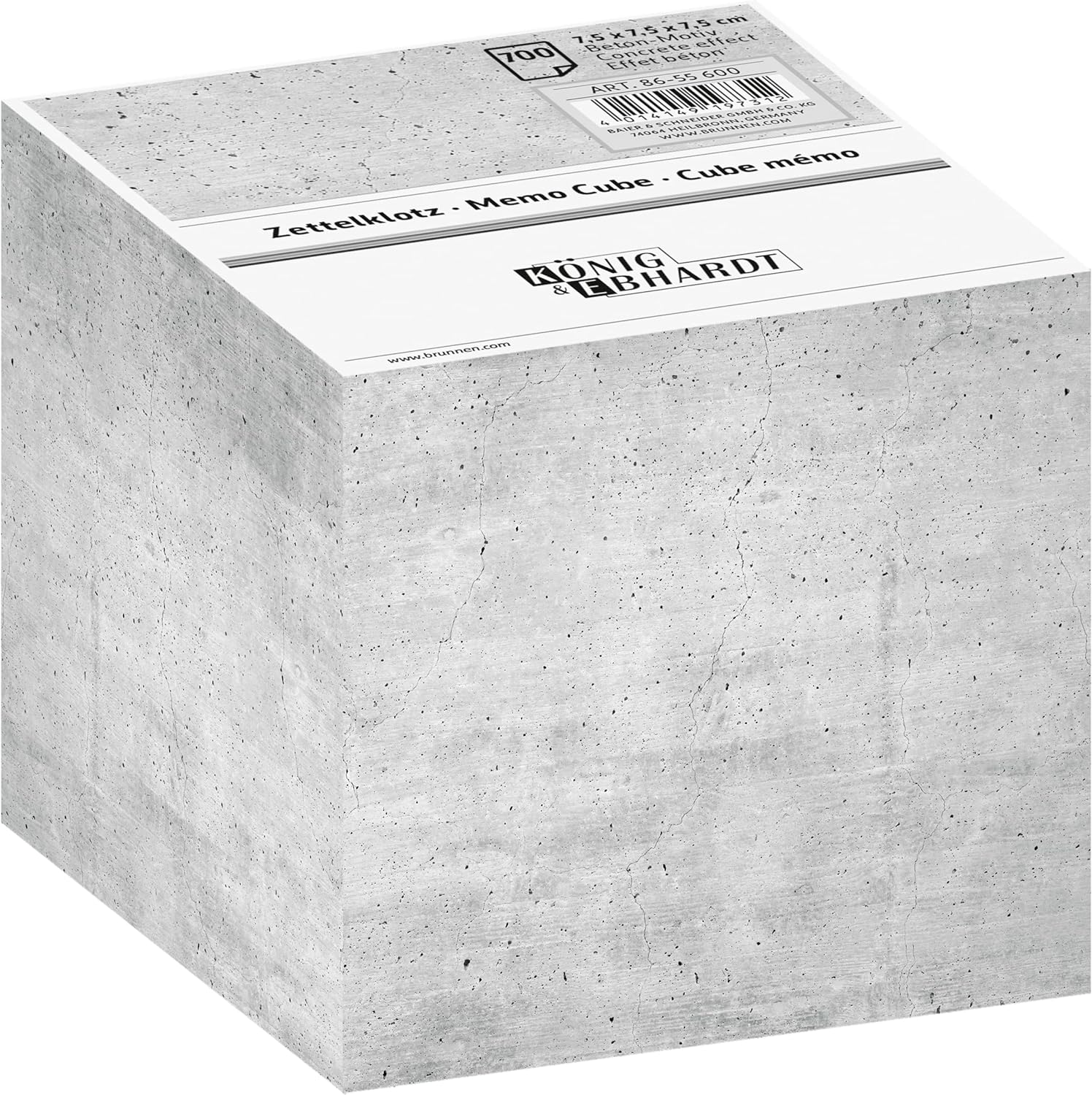 König & Ebhardt Note cube concrete look