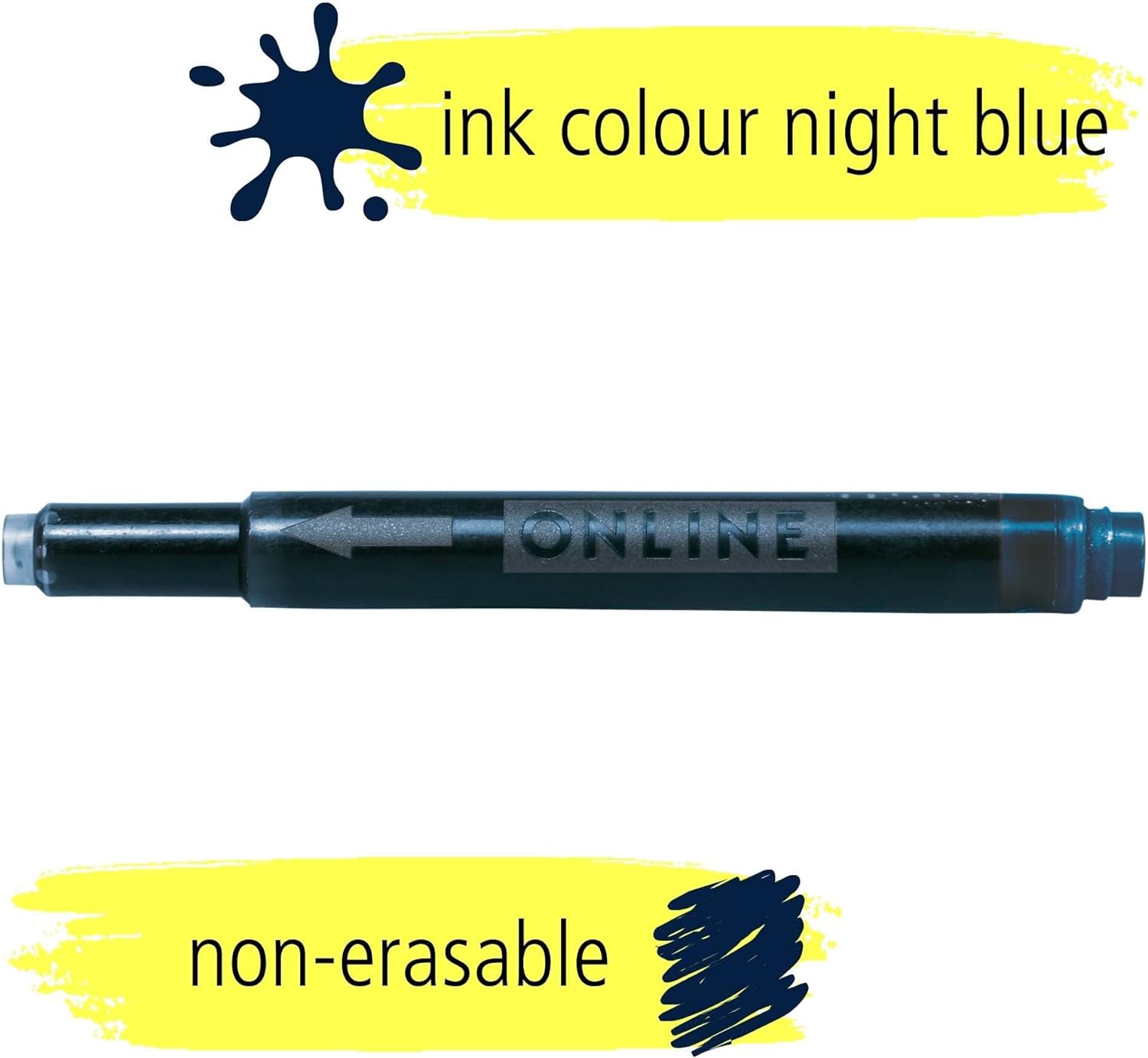 Online 17056/12 Combination Ink 1 Pack of 5 Cartridges Midnight Blue